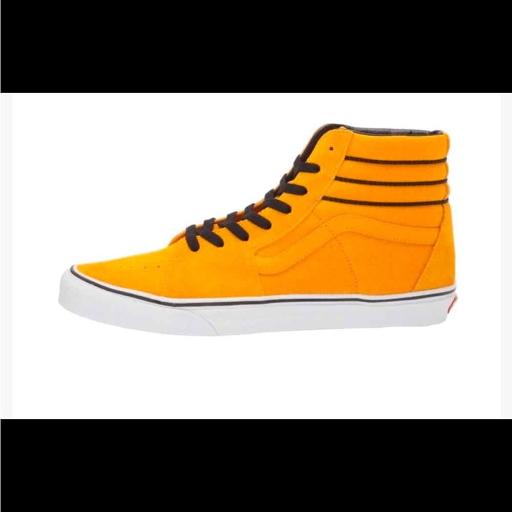 Vans Sk8-Hi 'Sport Stripes - Cadmium Yellow Skater Road Sneakers - Picture 2 of 6